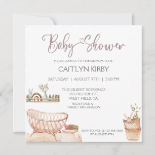 INVITATION BABY SHOWER, BABY SHOWER, OH BÉBÉ