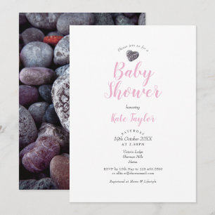 Invitation Baby Shower / Baptême / Cérémonie de mariage Pebbl