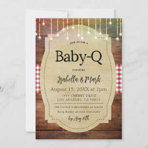 Invitation Baby shower barbecue Baby-Q