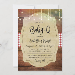 Invitation Baby shower barbecue Baby-Q