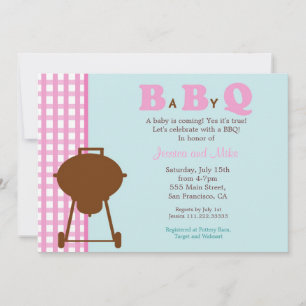 Invitation Baby shower BBQ
