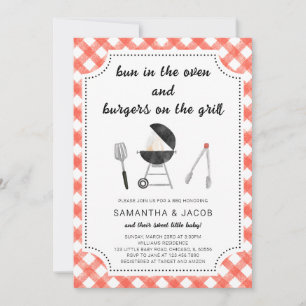 Invitation Baby shower BBQ