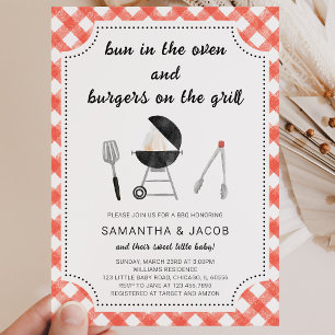 Invitation Baby shower BBQ