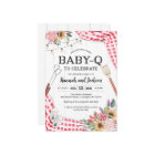 Invitation Baby shower BBQ Baby shower BabyQ