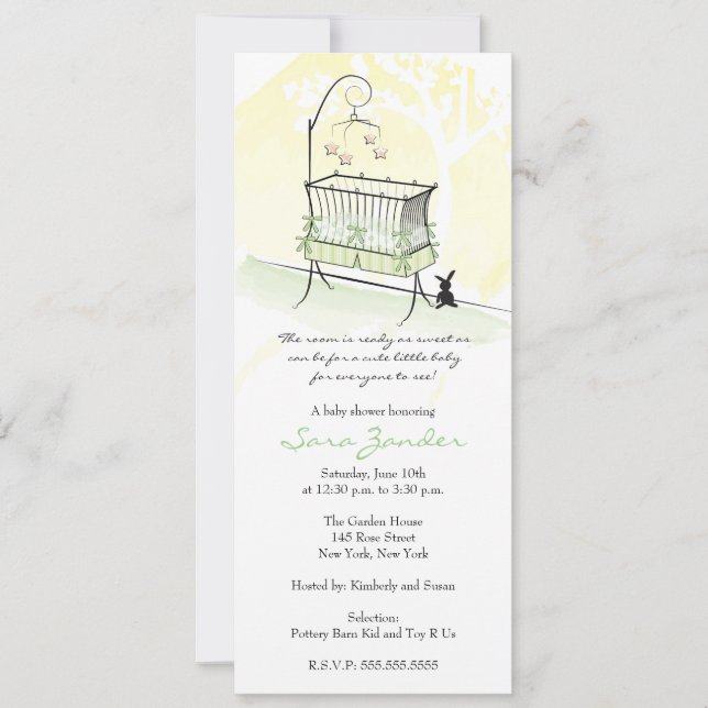 Invitation baby shower - Bébé (Devant)