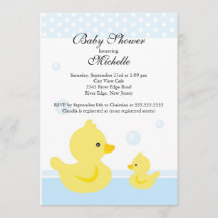 Invitation Baby shower Bébé Bébé Canard