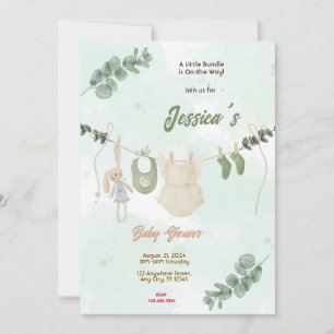 Invitation Baby shower bébé fille