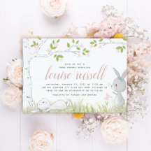 baby shower bébé lapin