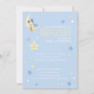 Invitation Baby Shower Bébé Mickey Mouse