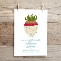 Baby shower bébé saupoudrer de chocolat fraise