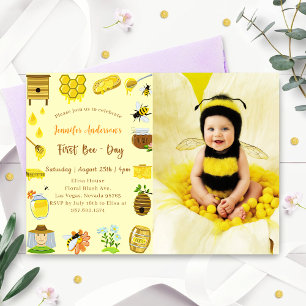 Invitation Baby shower Bee Baby shower Photo