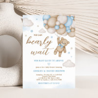 Baby shower Bleu Bear Balloons