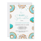 Baby shower bleu minimaliste pour bébé saupoudré g