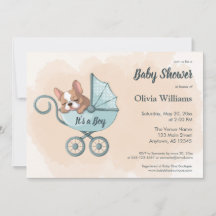 Baby shower Bleu Poussette Bleu Bleu Bleu Bleu Ble