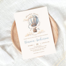 Baby shower Blue Hot Air
