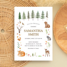 Baby Shower Bohème Forêt de Bois