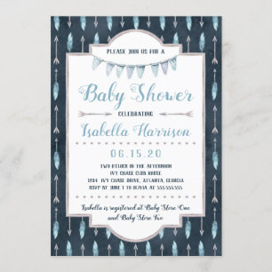 Invitation Baby shower Boho