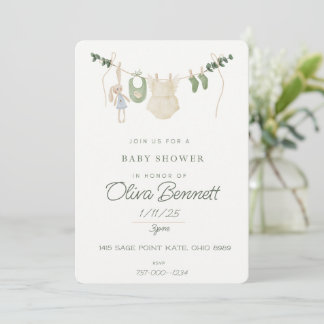 Invitation Baby shower Boho