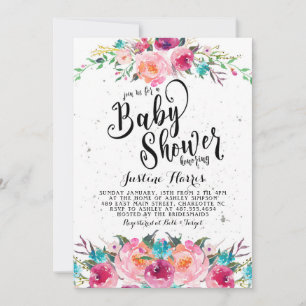 Invitation Baby shower Boho