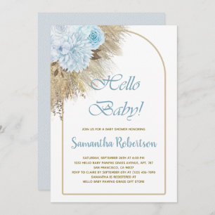Invitation Baby shower Boho Boho Boho Bohème Bohème Bohème Bl