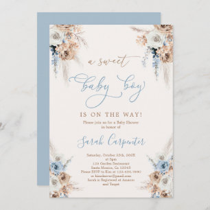 Invitation Baby shower Boho Boy