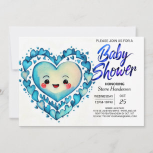 Invitation Baby shower Boho mignon et Sweet Boy