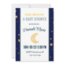 Invitation baby shower Boho Restez sauvage Lune En