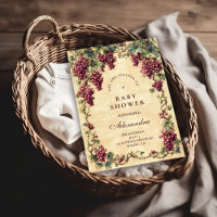 Baby-Shower Botanique Vigne Vintage
