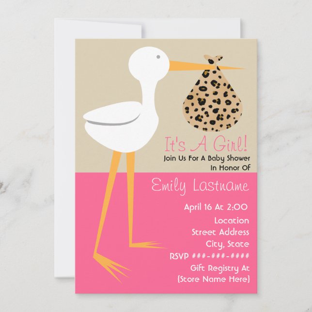 Invitation Baby shower - Boutique avec offre groupée Empreint (Devant)