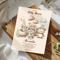 Baby shower Boy Baby Boho Woodland