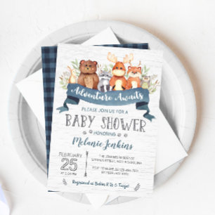 Invitation Baby shower Boy Boy