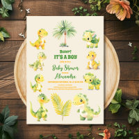 Baby shower Boy Dinosaur