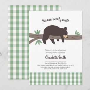 Invitation Baby shower Brown Bear Cub