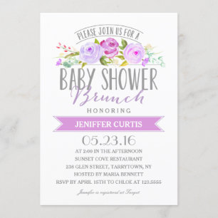 Invitation Baby shower Brunch   Baby shower