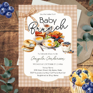 Invitation Baby Shower Brunch Neutre