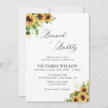 Baby Shower Brunches et Bulles Tournesol