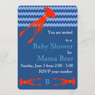 Invitation Baby shower calmar colossal