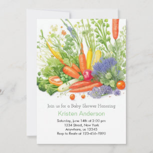 Invitation Baby shower Carrot Dreams