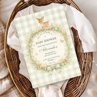 Baby Shower Cerf de la Forêt Vintage