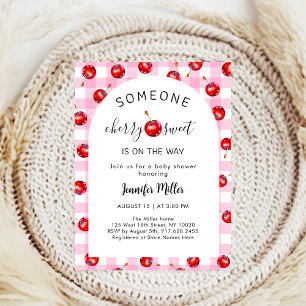 Invitation Baby shower Cherry Heart