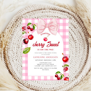 Invitation Baby shower Cherry Heart