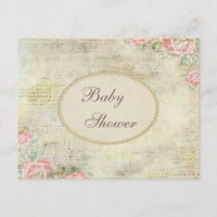 Baby shower chic minable de perles et de roses de