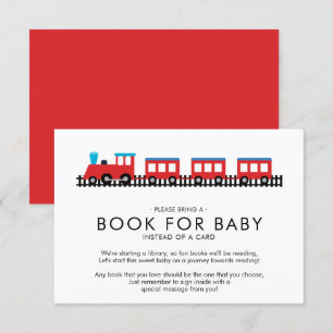 Invitation BABY SHOWER CHOO CHOO TRAIN Book for Baby