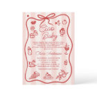 Invitation Baby shower Ciao Ciao Ciao Citron itali