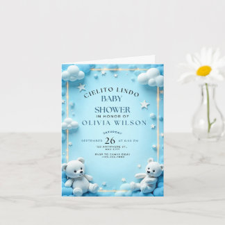 Invitation Baby shower Cielito Lindo