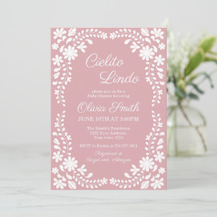 Invitation Baby Shower Cielito Lindo Art Populaire