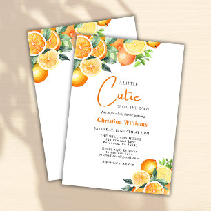 Invitation Baby Shower Citron Aquarelle Petite Douceur d'Été