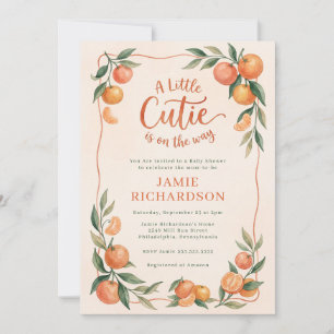 Invitation Baby Shower Citron Little Cutie