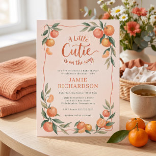 Invitation Baby Shower Citron Little Cutie