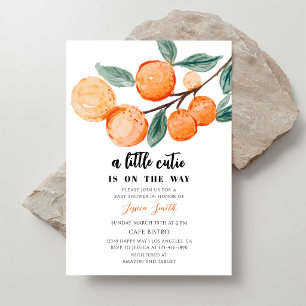 Invitation Baby Shower Citron Mignon